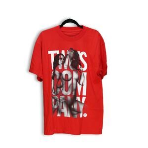 Two's Company Red Shirt by Two in the Shirt (T.I.T.S.) in Large
